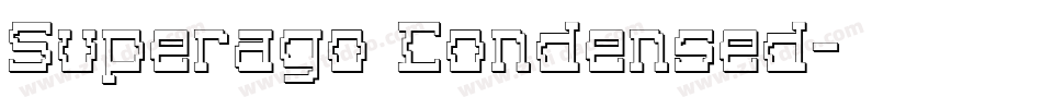 Superago Condensed字体转换